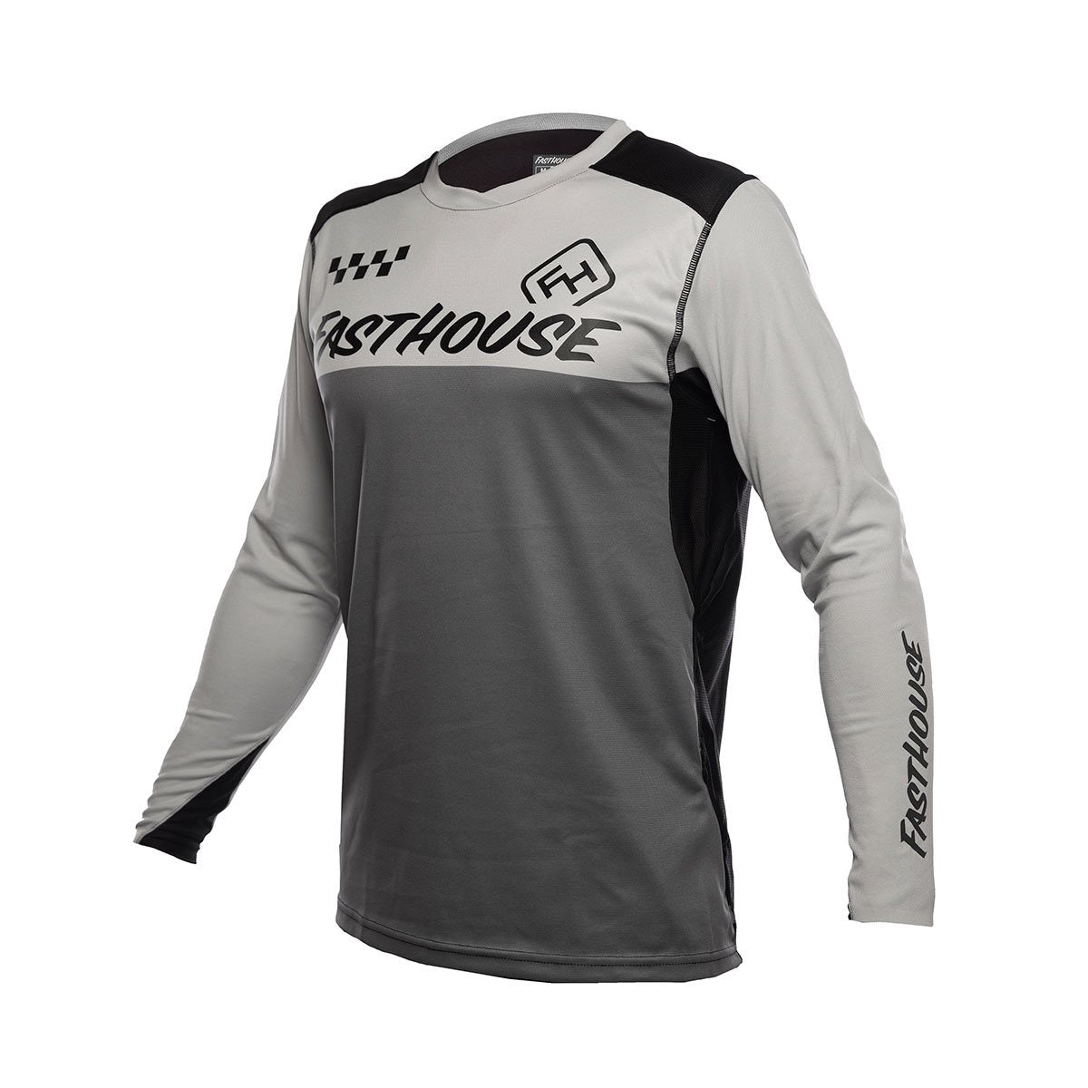 Fasthouse - Alloy Block LS  Jersey - Silver/Charcoal