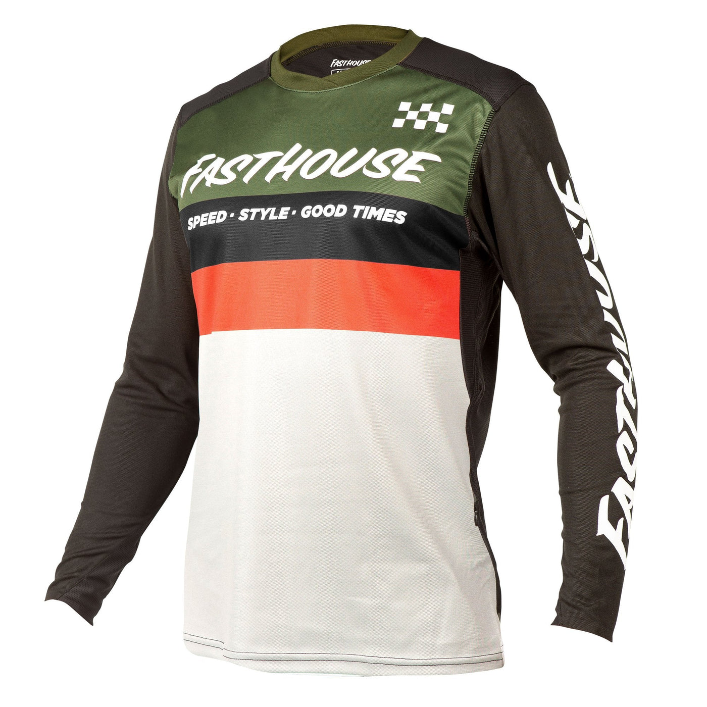 Fasthouse - Alloy Kilo LS Youth Jersey - Olive/White