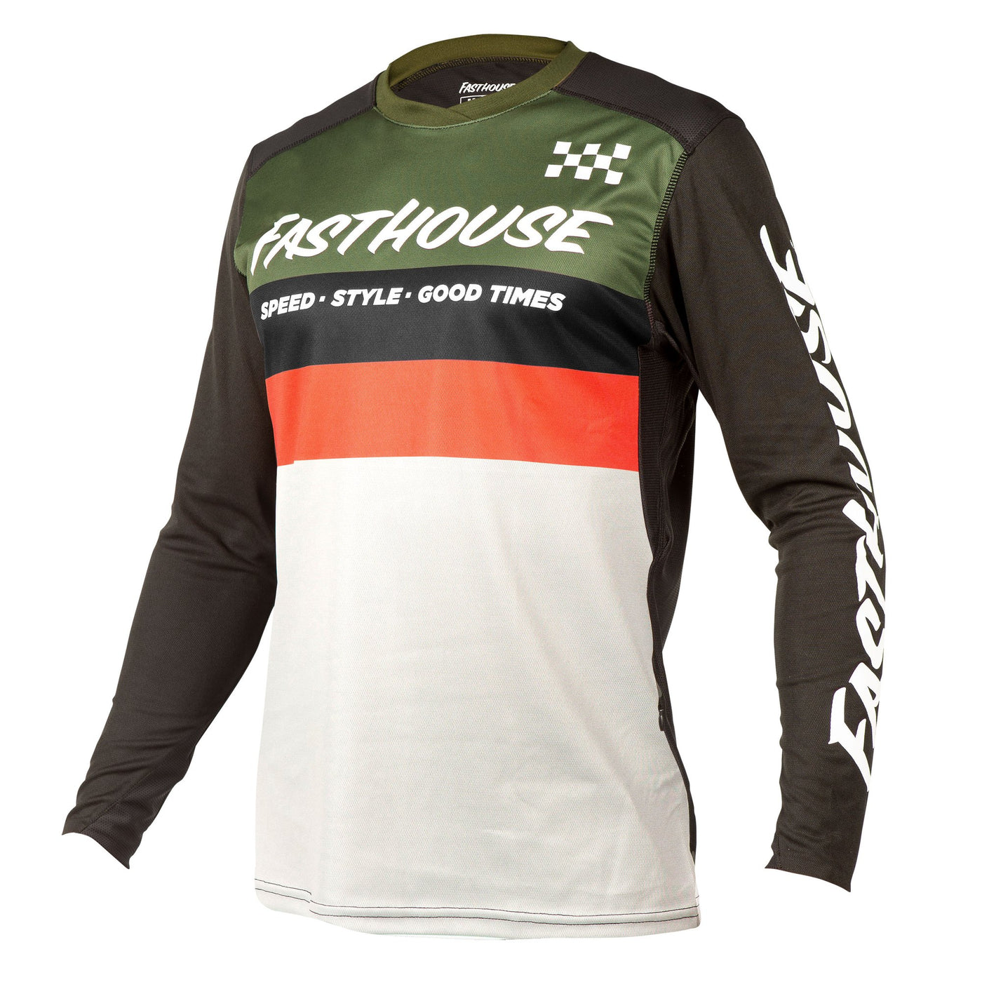 Fasthouse - Alloy Kilo LS Jersey - Olive/White