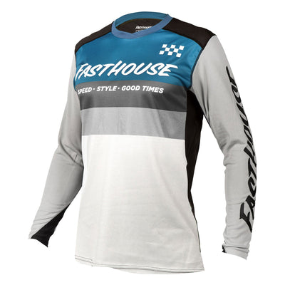 Fasthouse - Alloy Kilo LS Youth Jersey -  Slate/White